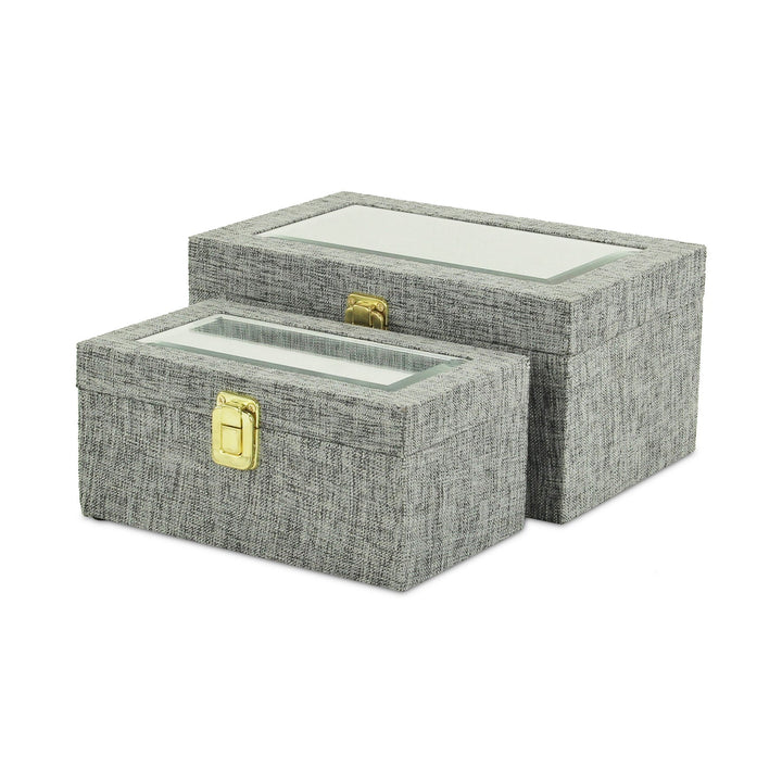 CHEUNGS Canter Isle Linen Box Set - Gray