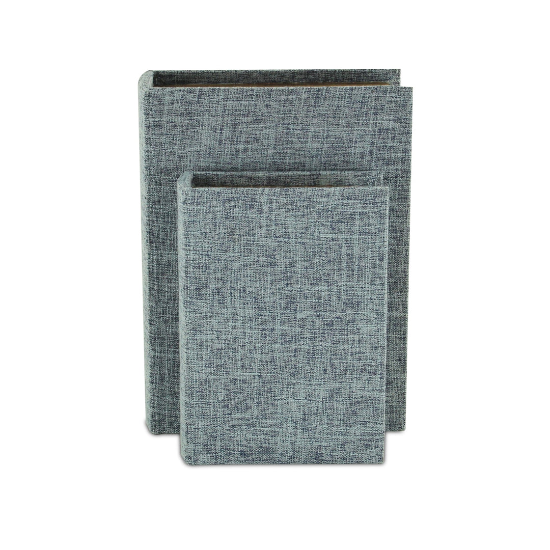 CHEUNGS Canter Isle Linen Book Box Set - Light Blue