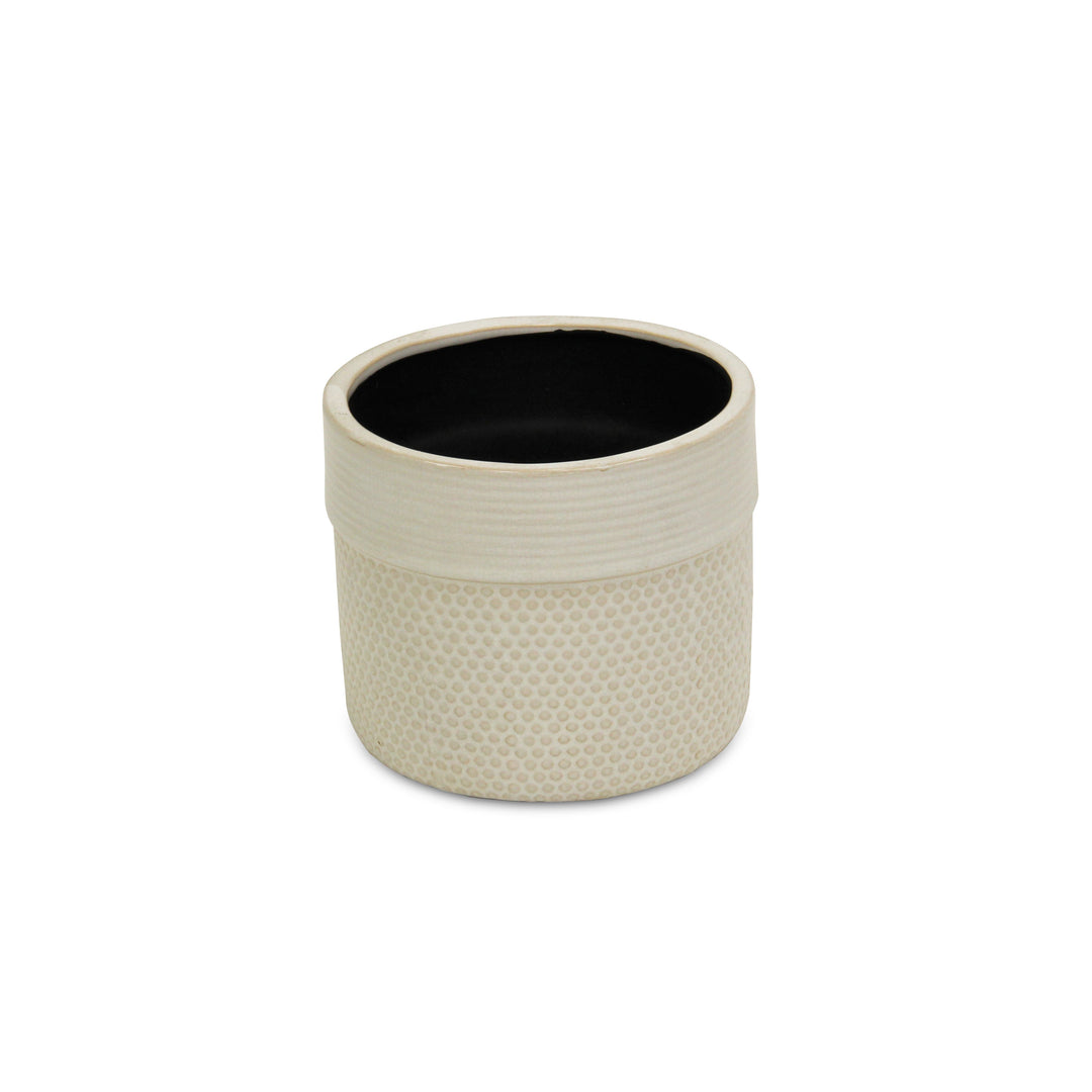 CHEUNGS Osanna Off-white Patterned Ceramic Pot - Large