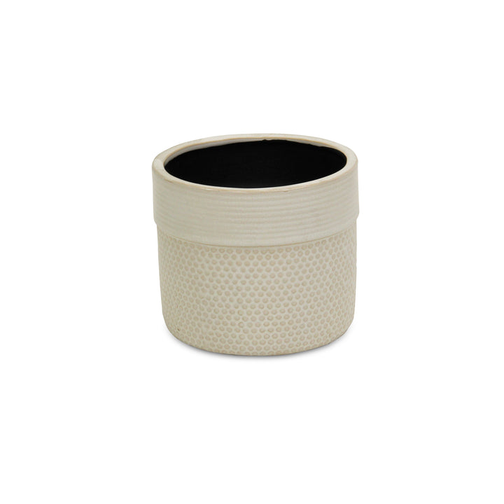 CHEUNGS Osanna Off-white Patterned Ceramic Pot - Medium