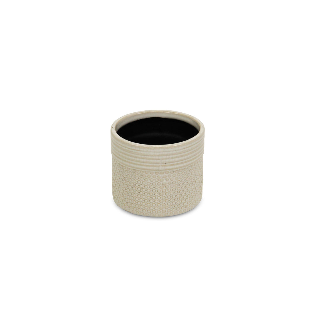 CHEUNGS Osanna Off-white Patterned Ceramic Pot - Small