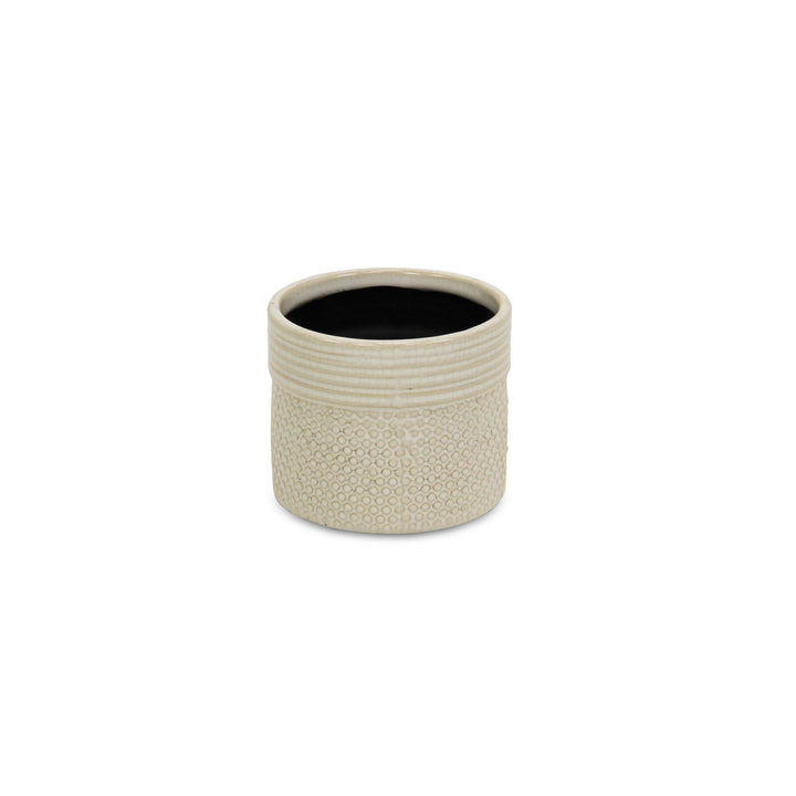 CHEUNGS Osanna Off-white Patterned Ceramic Pot - Small