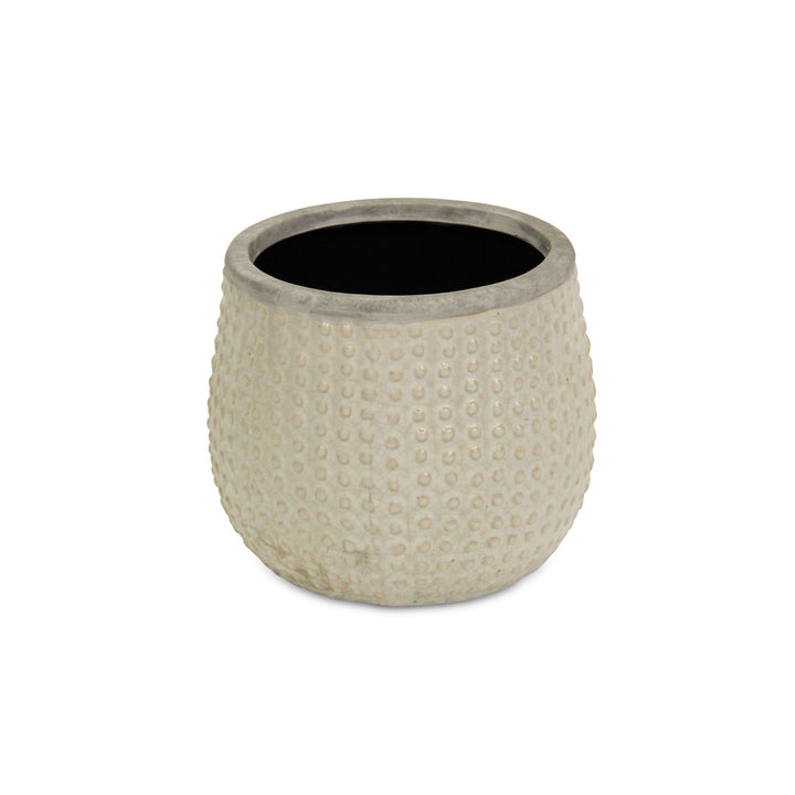 CHEUNGS Osanna Curved Beige Ceramic Pot - Large