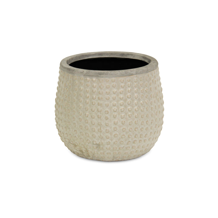 CHEUNGS Osanna Curved Beige Ceramic Pot - Large