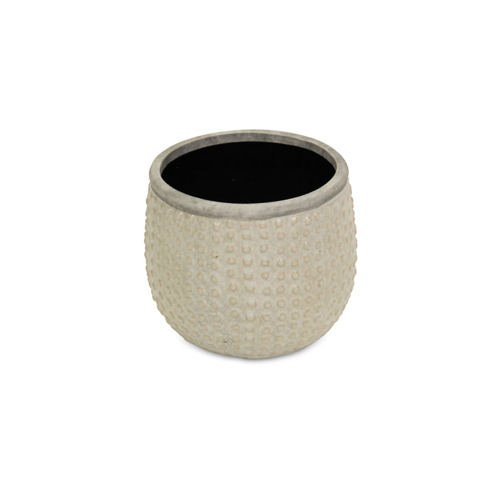 CHEUNGS Osanna Curved Beige Ceramic Pot - Medium