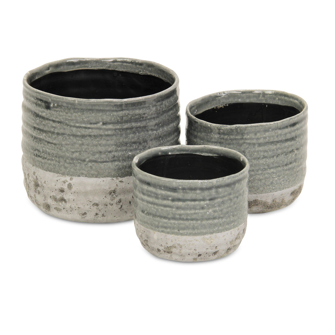 CHEUNGS Medea Two-toned Round Ceramic Pot - Small