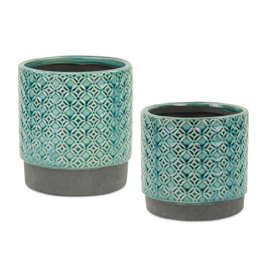 CHEUNGS Zajedani Lattice Pot - Turquoise - Large