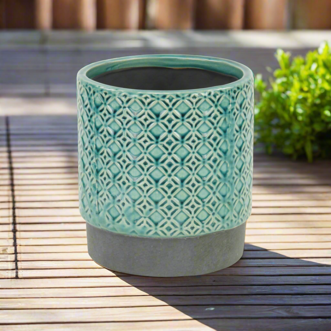 CHEUNGS Zajedani Lattice Pot - Turquoise - Large