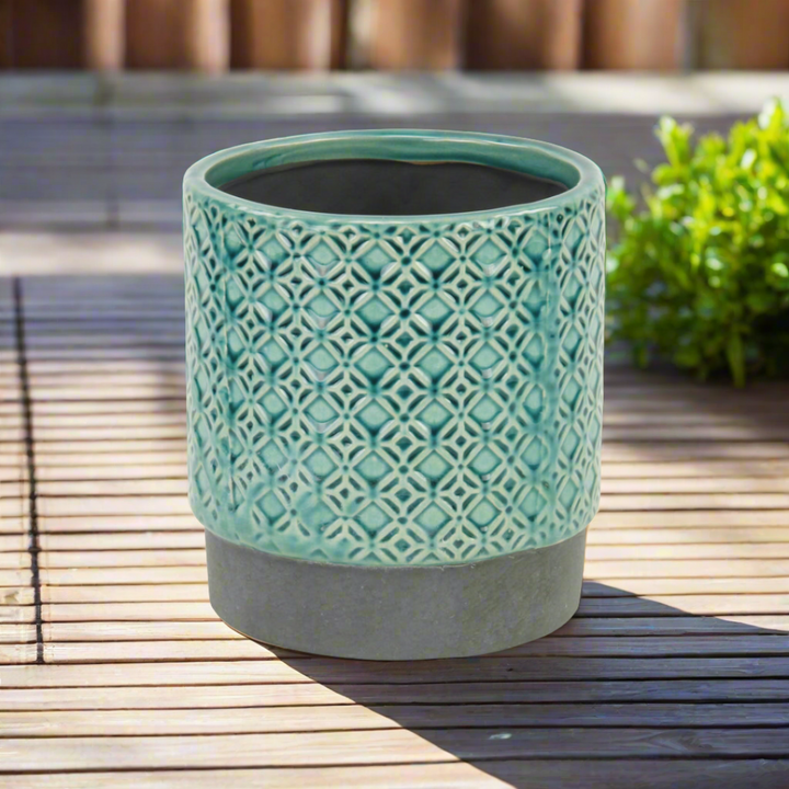 CHEUNGS Zajedani Lattice Pot - Turquoise - Large