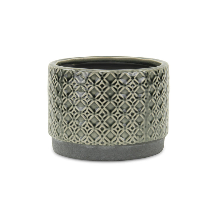 CHEUNGS Zajedani Gray Wide Lattice Pot - Large