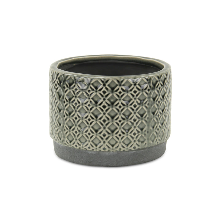 CHEUNGS Zajedani Gray Wide Lattice Pot - Large