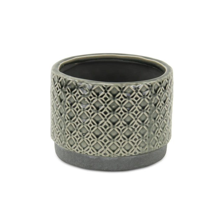 CHEUNGS Zajedani Gray Wide Lattice Pot - Large