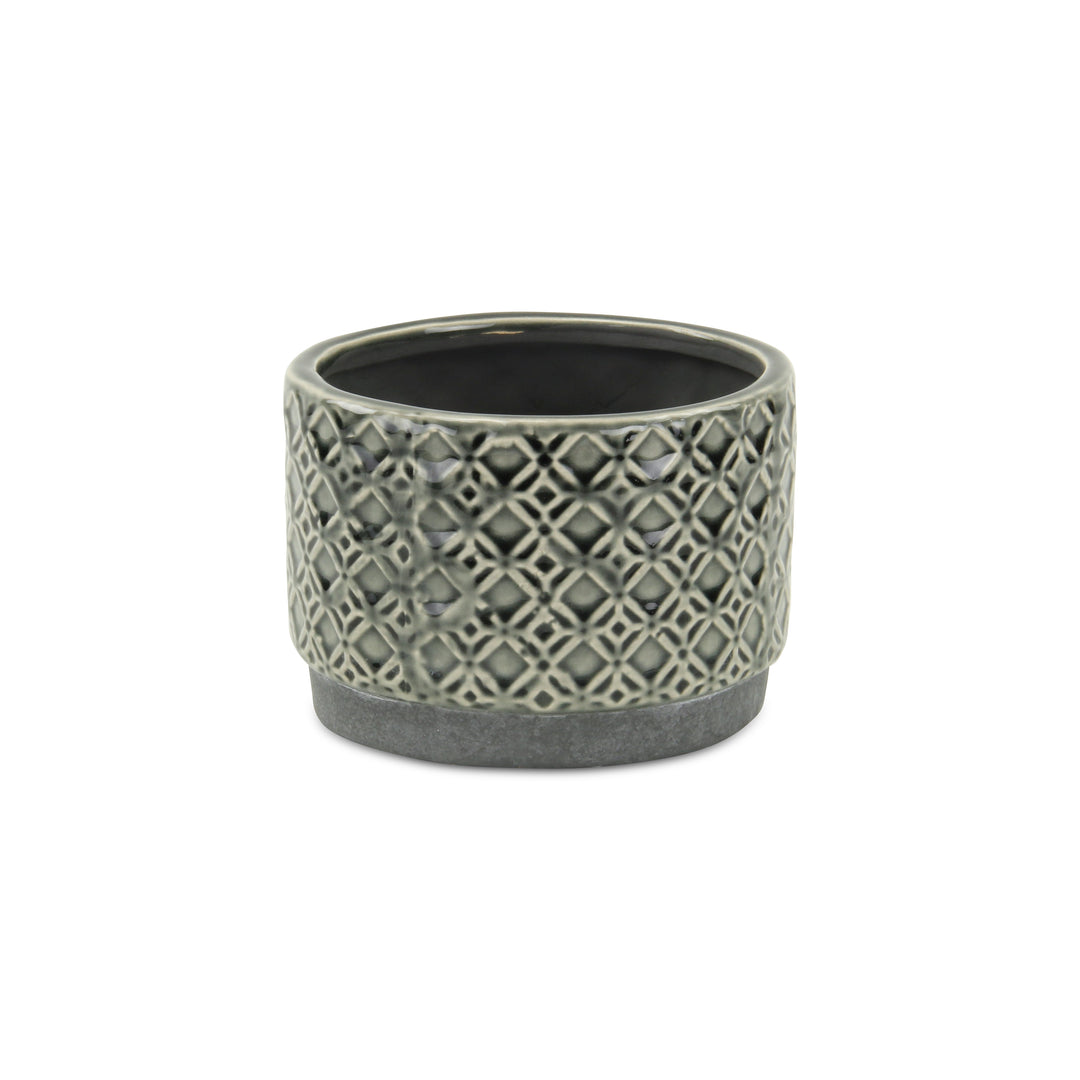 CHEUNGS Zajedani Gray Wide Lattice Pot - Small