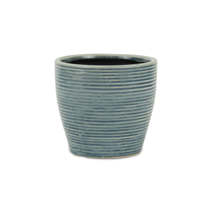 CHEUNGS Livia Rippled Blue Pot - Large