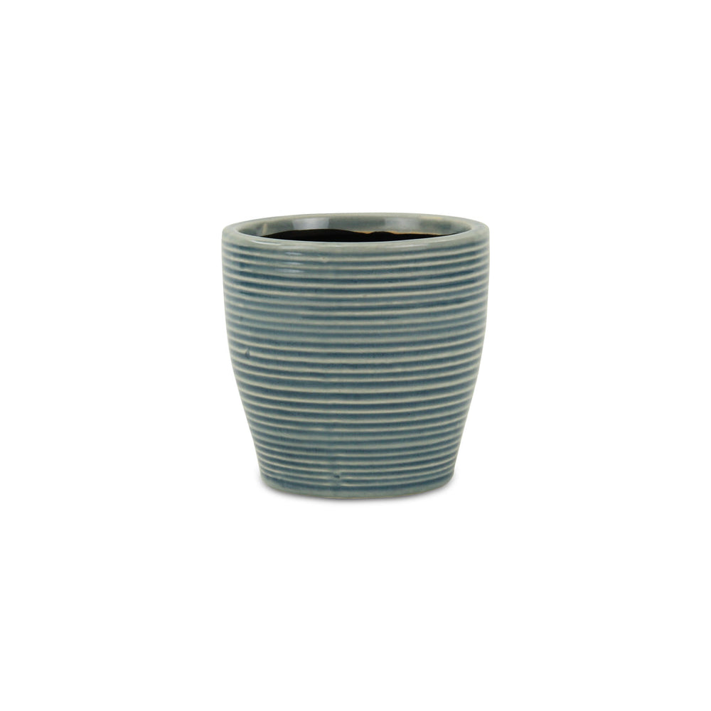 CHEUNGS Livia Rippled Blue Pot - Small