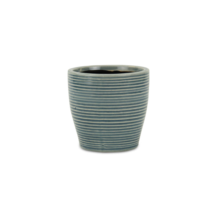 CHEUNGS Livia Rippled Blue Pot - Small