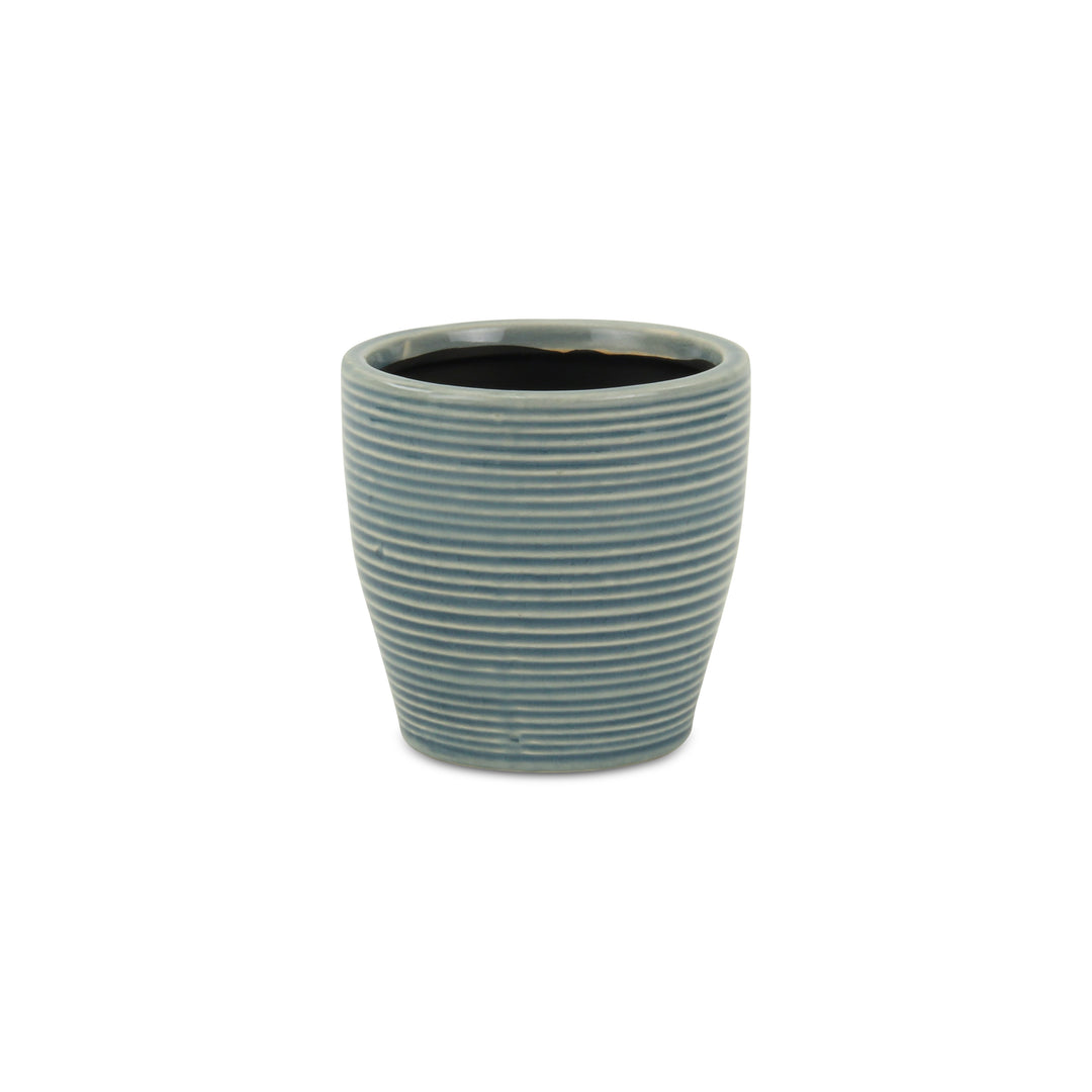 CHEUNGS Livia Rippled Blue Pot - Small