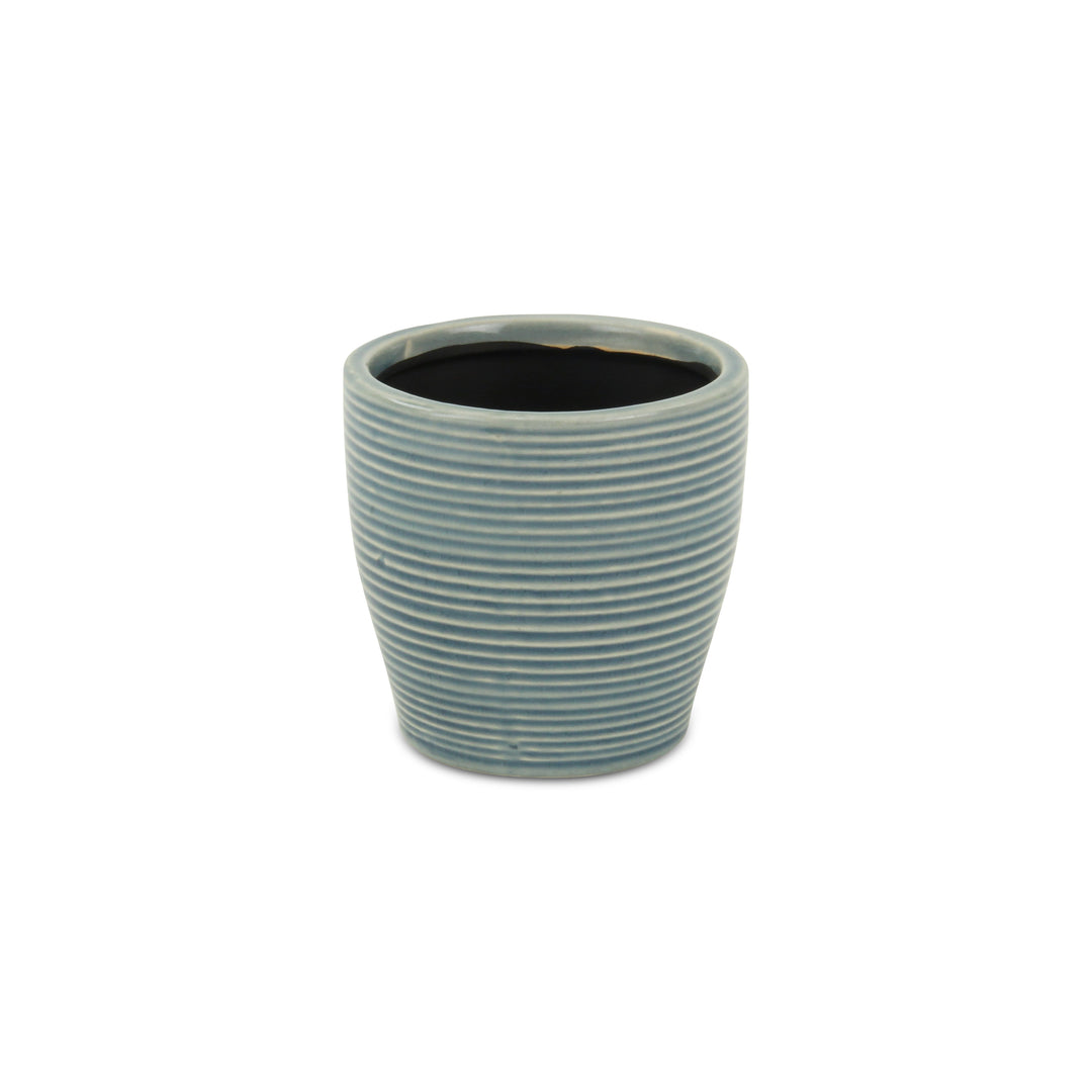 CHEUNGS Livia Rippled Blue Pot - Small