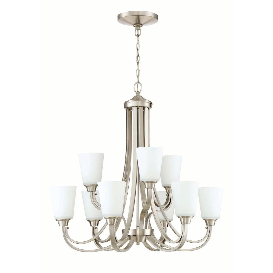 CRAFTMADE Grace 9 Light Chandelier in Brushed Polished Nickel