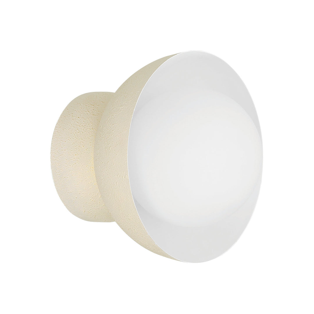 CRAFTMADE Ventura Dome 1 Light Wall Sconce in Cottage White