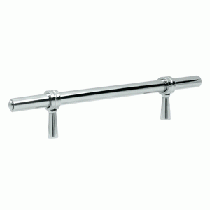 DELTANA 6 1/2 Inch Deltana Solid Brass Adjustable Pull Polished Chrome Finish