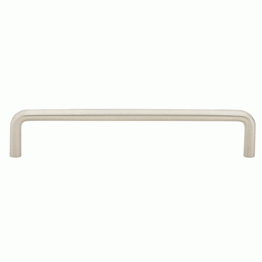 EMTEK 6 1/4 Inch (6 Inch c-c) Solid Brass Wire Pull (Brushed Nickel Finish)