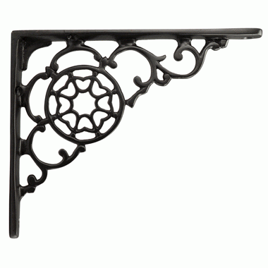 6 3/4 Inch Solid Brass Star Shape Shelf Bracket (Oil Rubbed Bronze) Copper Mountain Hardware