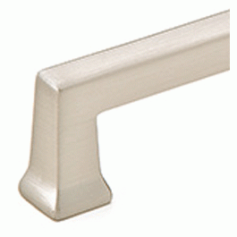 EMTEK Emtek 6 5/8 Inch (6 Inch c-c) Solid Brass Alexander Pull (Brushed Nickel Finish)