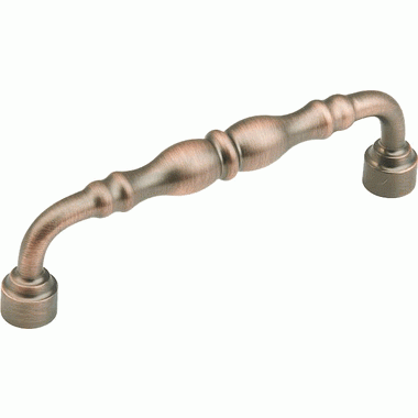 SCHAUB 6 5/8 Inch (6 Inch c-c) Colonial Pull (Aurora Bronze Finish)