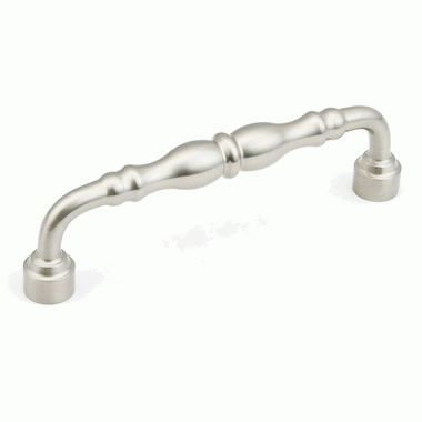 SCHAUB 6 5/8 Inch (6 Inch c-c) Colonial Pull (Brushed Nickel Finish)