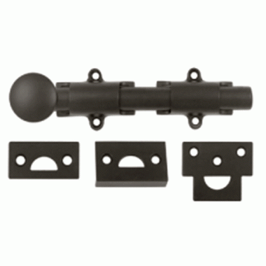 DELTANA 6 Inch Deltana Heavy Duty Surface Bolt (Oil Rubbed Bronze Finish)