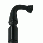 DELTANA 6 Inch Deltana Solid Brass Door Pull (Flat Black Finish)