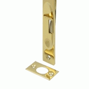 DELTANA 6 Inch Heavy Duty Square Flush Bolt (Polished Brass Finish)