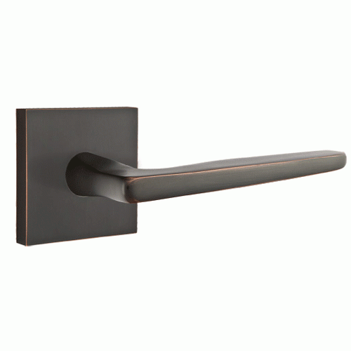 EMTEK Emtek Hermes Lever With Square Rosette (Several Finish Options)