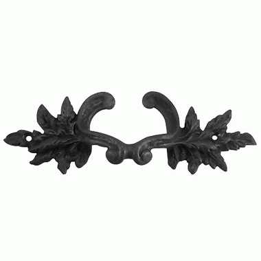 COPPER MOUNTAIN HARDWARE 6 Inch Overall (4 3/8 Inch c-c) Solid Brass Ornate French Leaves Pull (Oil Rubbed Bronze Finish)