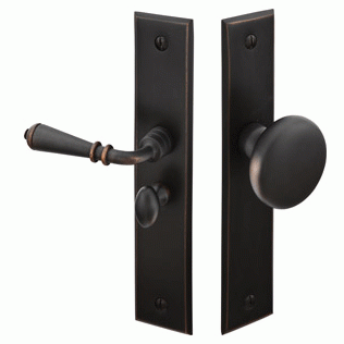 6 Inch Solid Brass Screen Door Lock with Rectangular Style – LookInTheAttic
