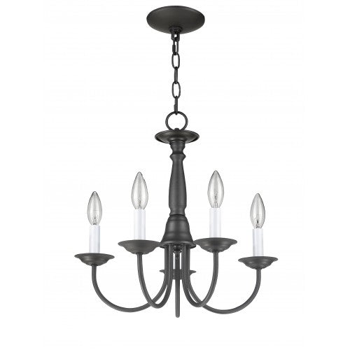 5 Light Bronze Chandelier Livex