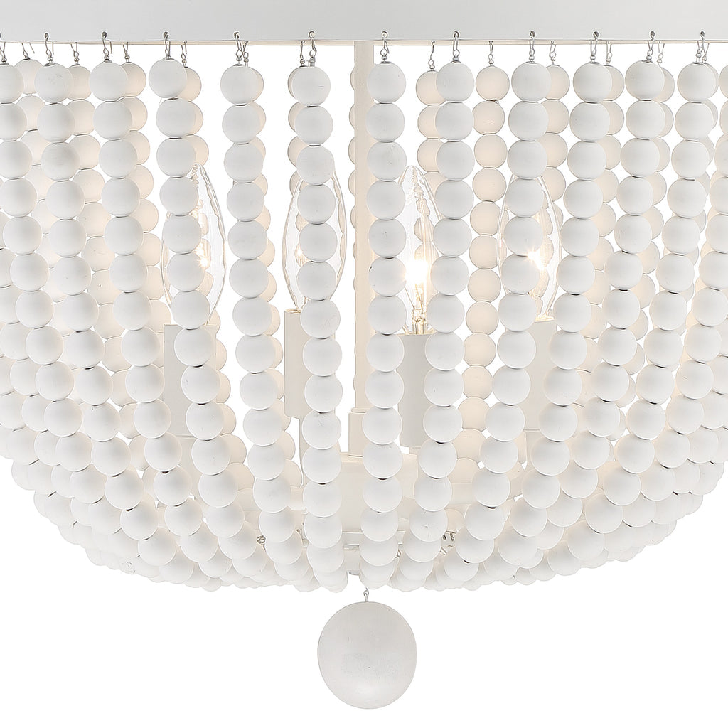 Rylee 4 Light Matte White Mini Chandelier Crystorama