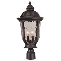 CRAFTMADE Frances 3 Light Outdoor Post Mount in Oiled Bronze Outdoor