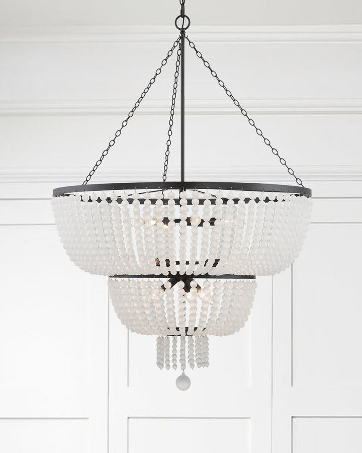 Rylee 12 Light Matte Black Chandelier Crystorama