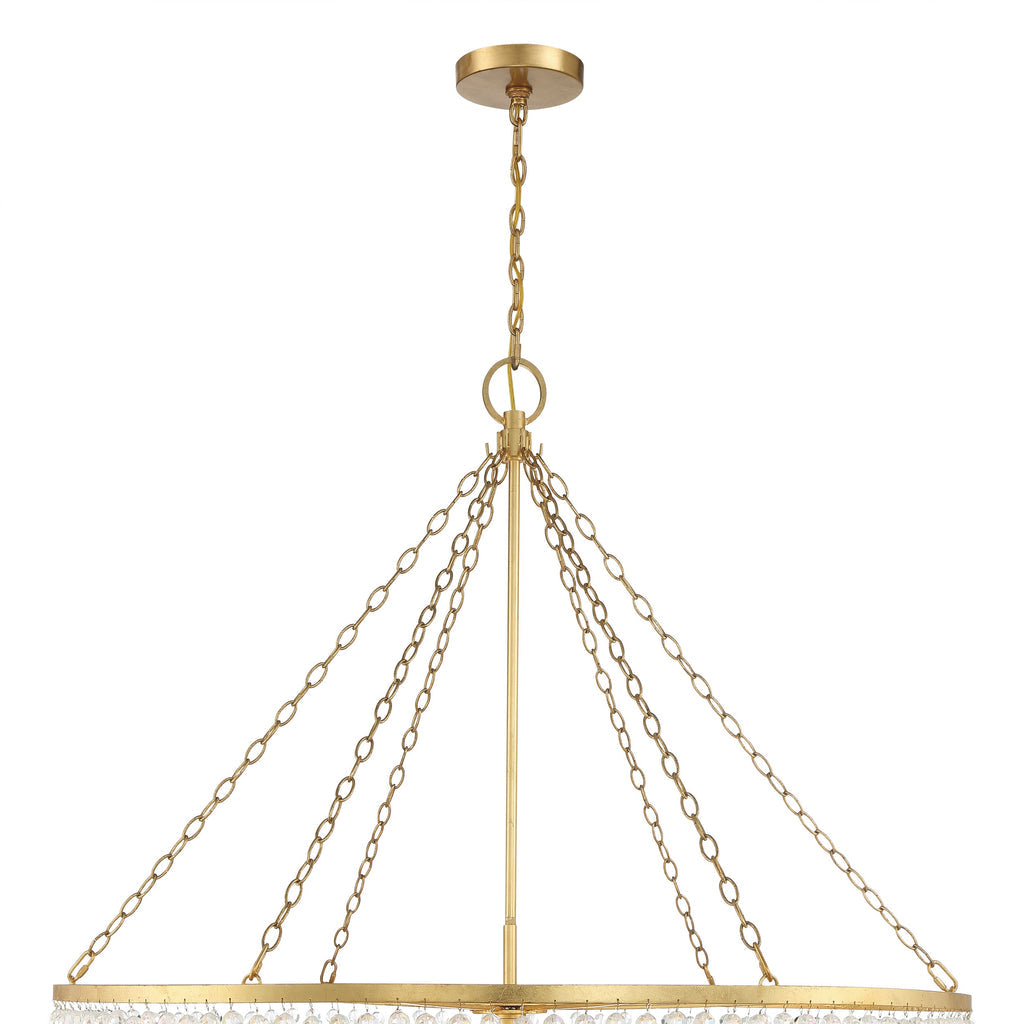 Rylee 15 Light Antique Gold Chandelier Crystorama