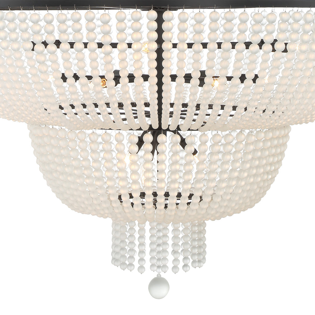 Rylee 15 Light Matte Black Chandelier Crystorama