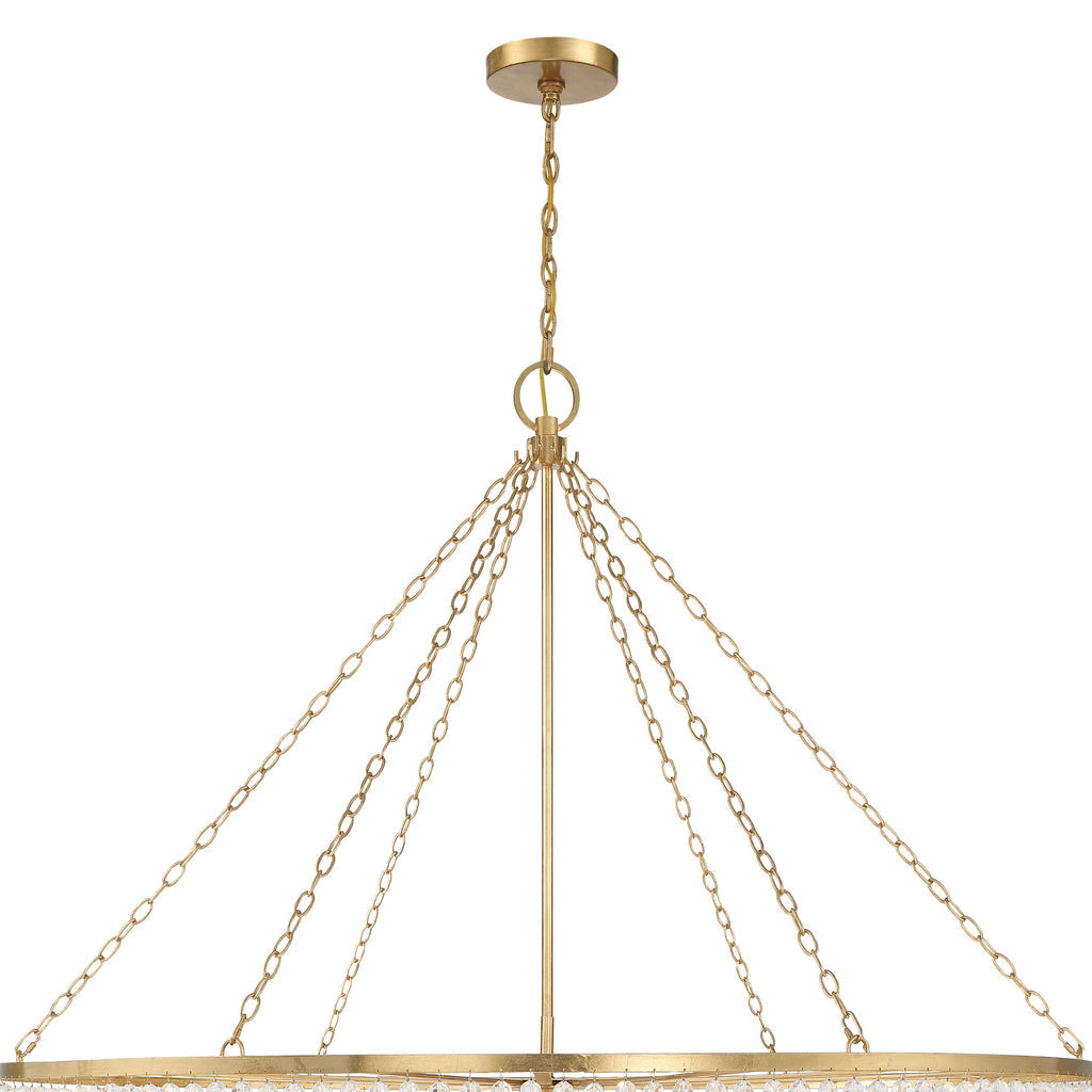 Rylee 24 Light Antique Gold Chandelier Crystorama