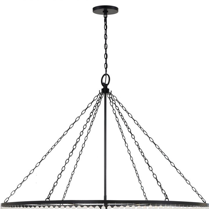 Rylee 24 Light Matte Black Chandelier Crystorama