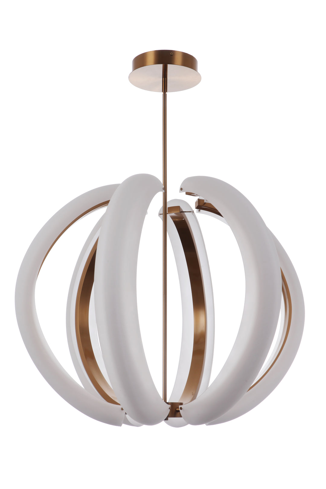 CRAFTMADE Unwind Large LED Pendant in Satin Brass