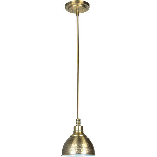 CRAFTMADE Timarron 1 Light Mini Pendant in Legacy Brass