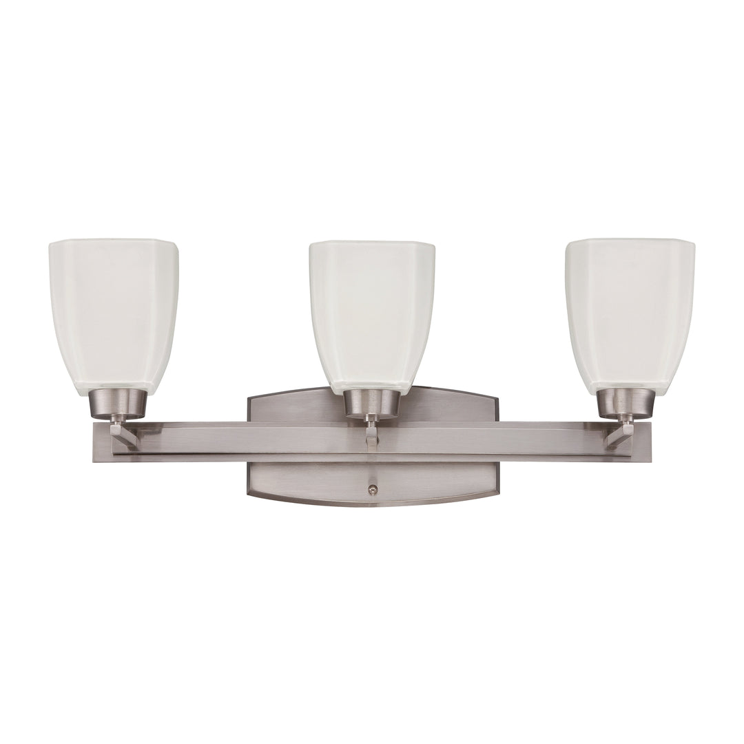 CRAFTMADE Bridwell 3 Light Vanity in Brushed Polished Nickel