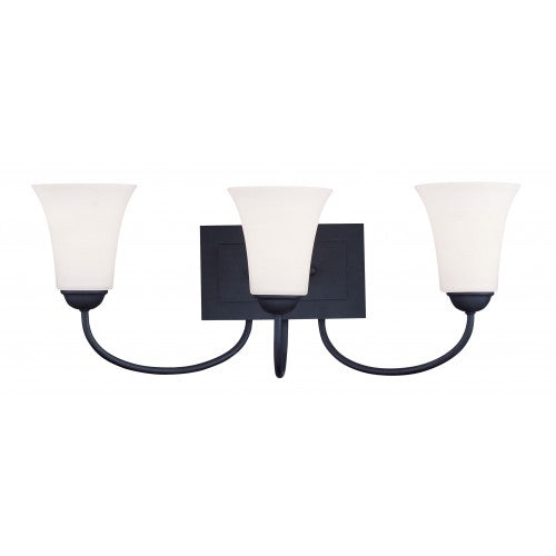 3 Light Black Bath Light Livex