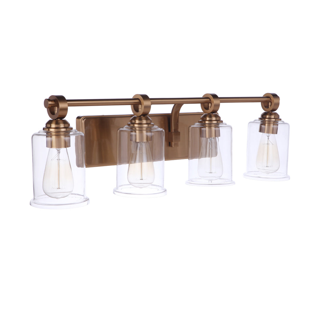 CRAFTMADE Romero 4 Light Vanity in Satin Brass