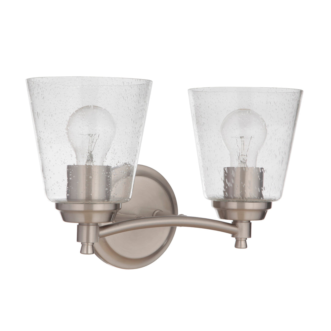 CRAFTMADE Tyler 2 Light Vanity in Brushed Polished Nickel